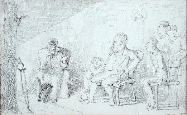 Ghost Story (toll és tinta papíron) alkotó: Charles Altamont Doyle