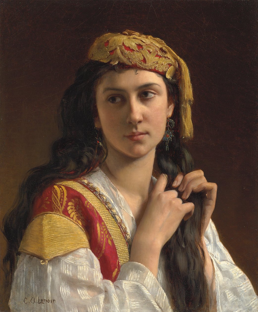 Fiatal görög lány alkotó: Charles Amable Lenoir