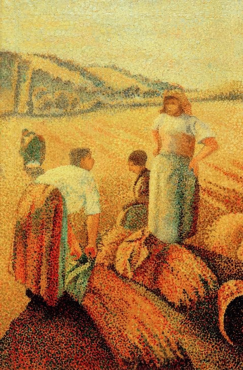 A mezőkön alkotó: Charles Angrand