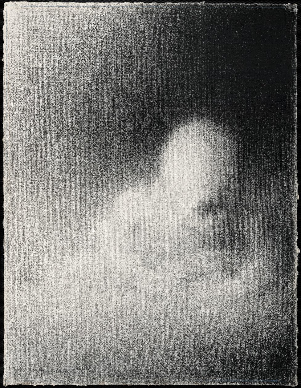 Egy gyerek feje (Emmanuel) alkotó: Charles Angrand