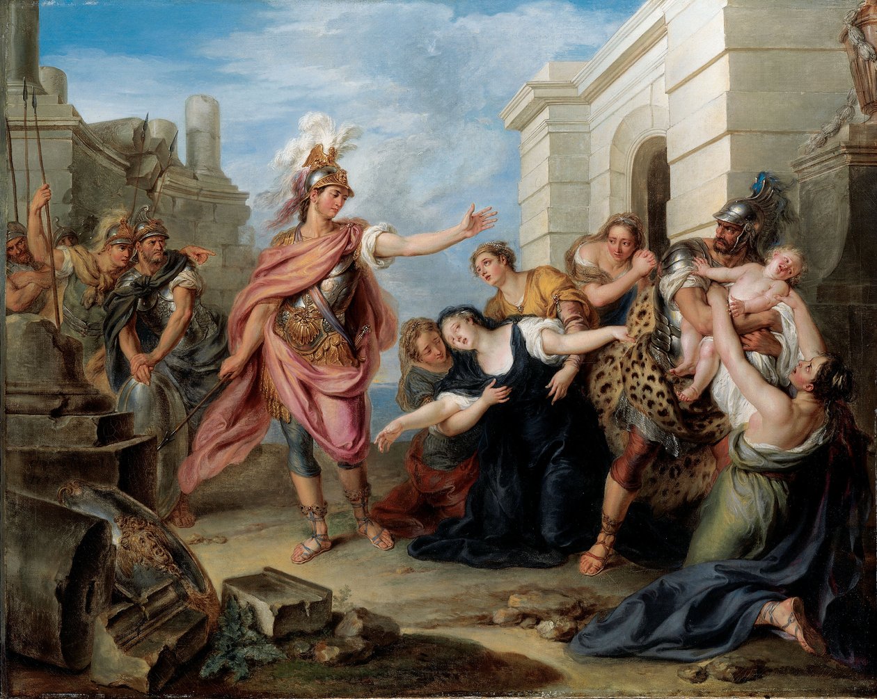 Andromache és Pyrrhus alkotó: Charles Antoine Coypel