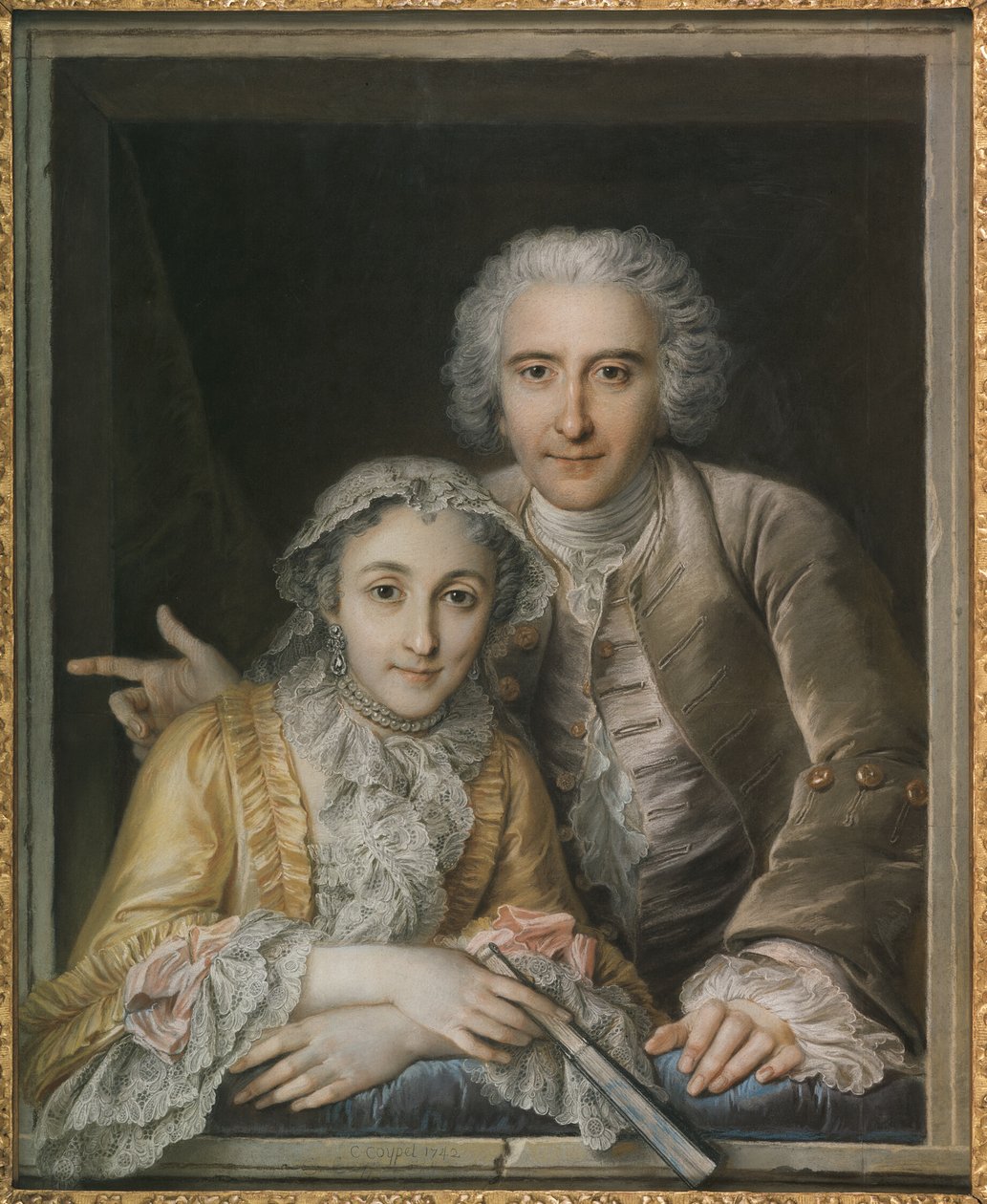 Philippe Coypel és felesége portréja alkotó: Charles Antoine Coypel