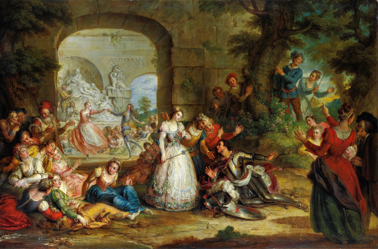 Roland és Angelique házassága alkotó: Charles Antoine Coypel