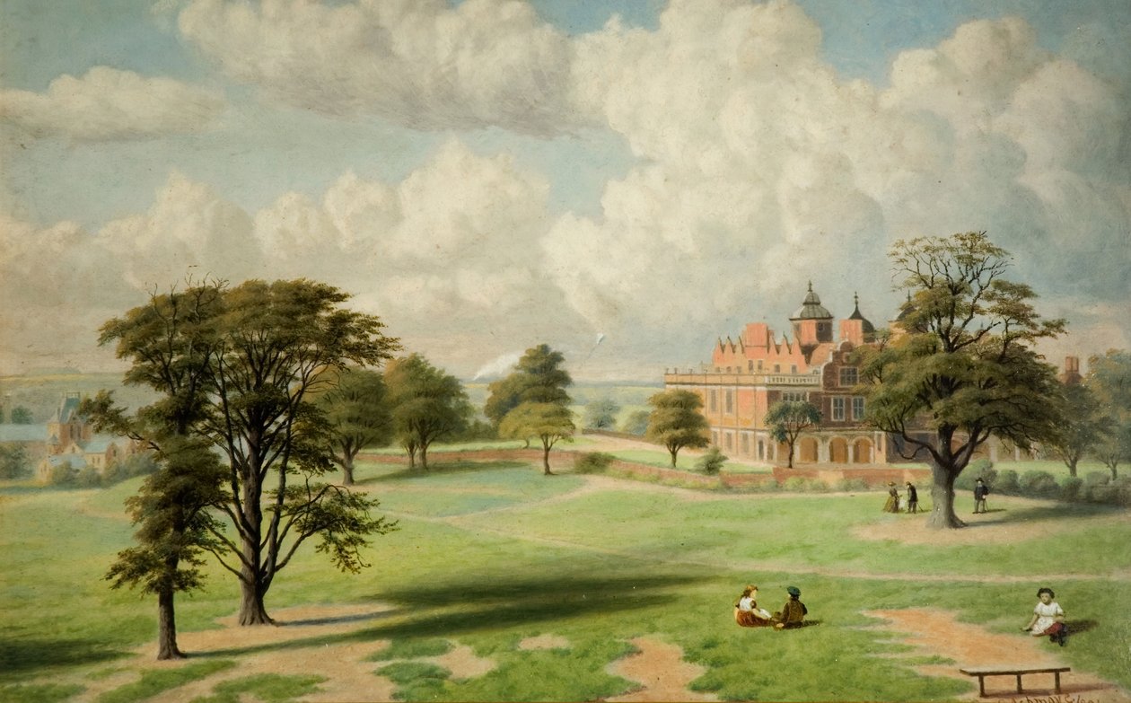 Aston Hall a Parkból, 1891. alkotó: Charles Ashmore