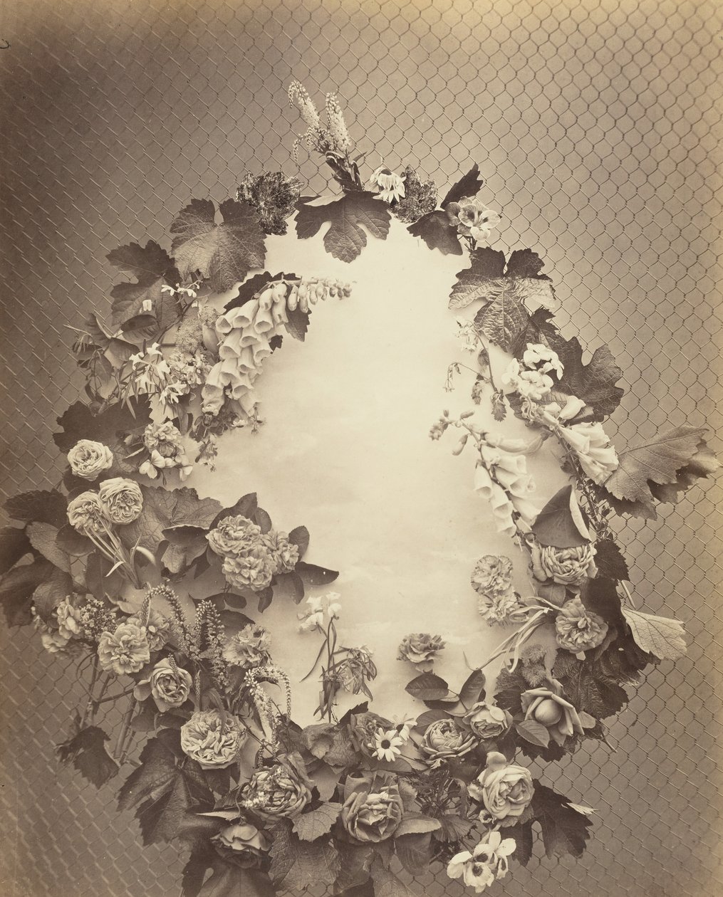 Cím nélkül [koszorú], c. 1864. alkotó: Charles Aubry