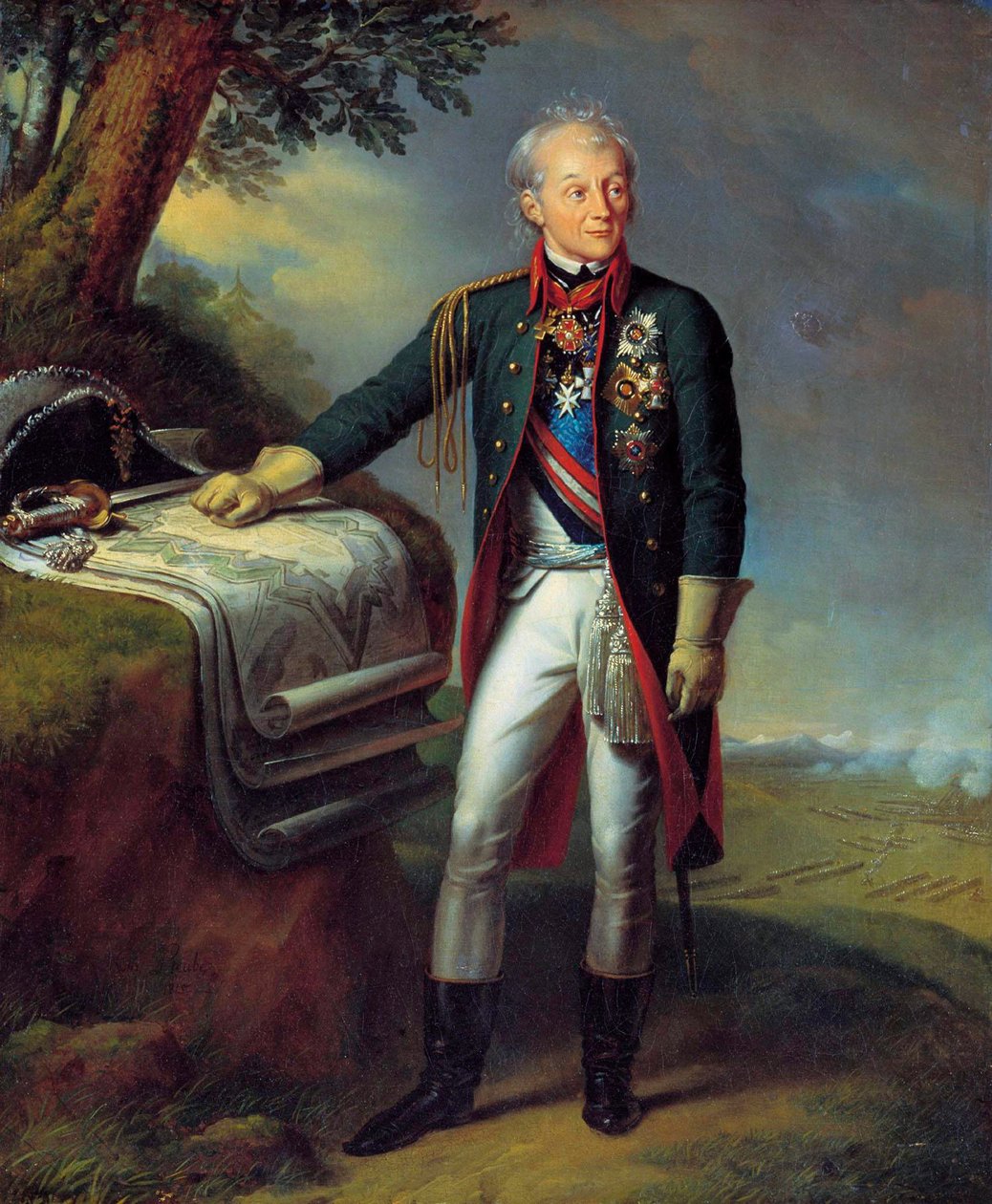 Generalissimo tábornagy, Alekszandr Szuvorov herceg, orosz katona, 1815. alkotó: Charles Auguste Guillaume Steuben