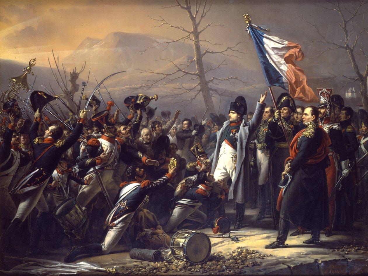 Napóleon visszatér Elbáról alkotó: Charles Auguste Steuben