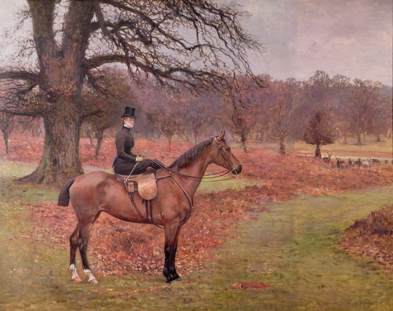 Lady Mabel Bridgeman a Claribel-en, 1885 alkotó: Charles Augustus Henry Lutyens