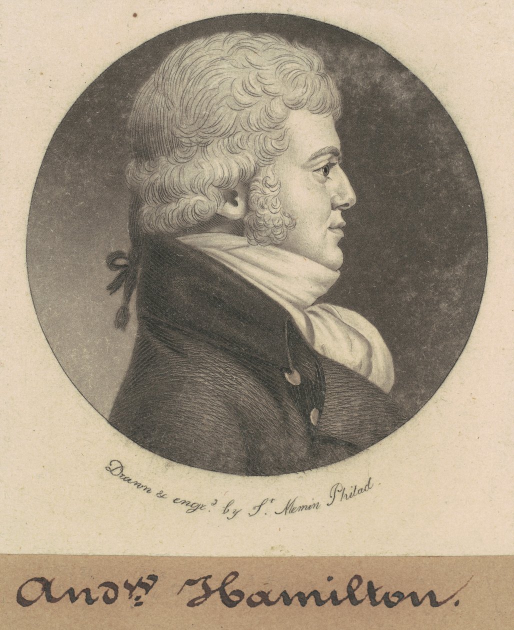 Andrew Hamilton alkotó: Charles B. J. Févret de Saint Mémin