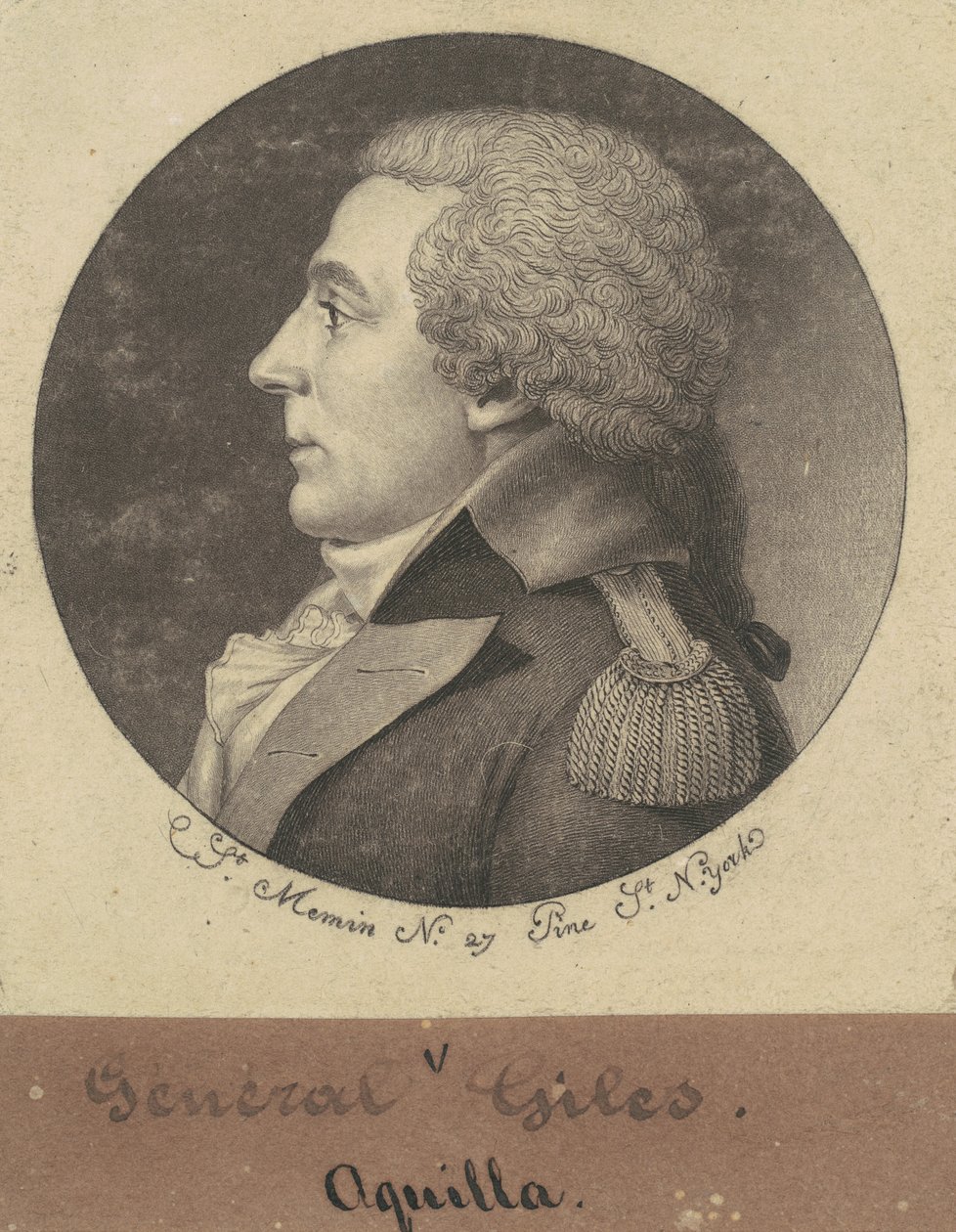 Aquila Giles alkotó: Charles B. J. Févret de Saint Mémin