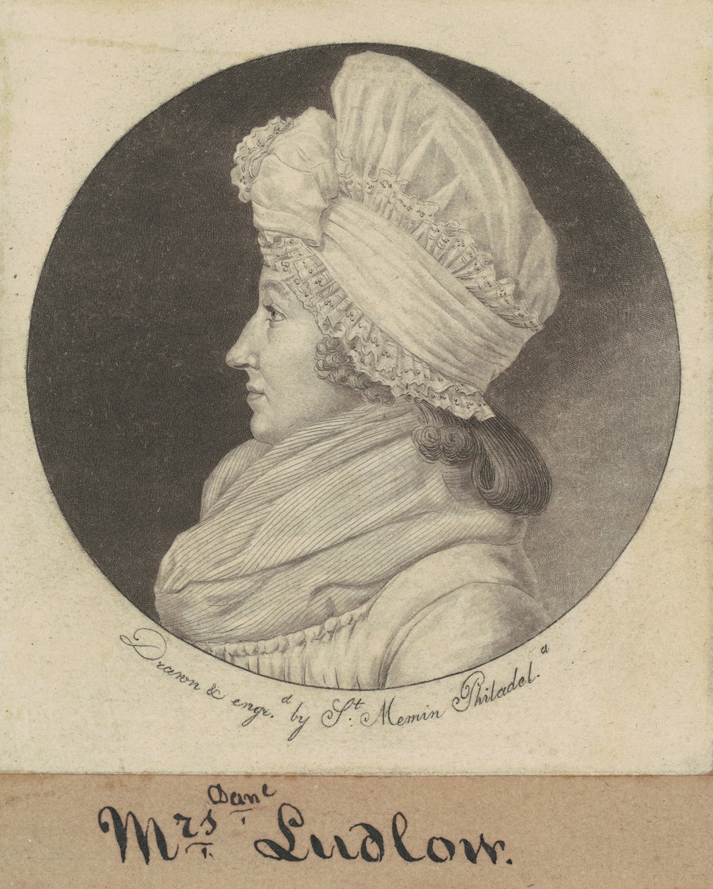Arabella Duncan Ludlow alkotó: Charles B. J. Févret de Saint Mémin