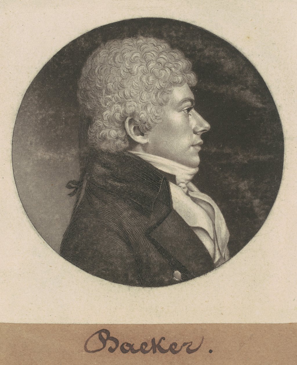 Baeker alkotó: Charles B. J. Févret de Saint Mémin
