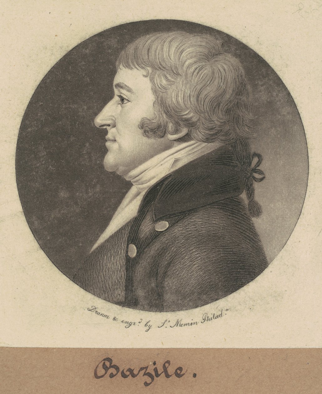 Bazsalikom alkotó: Charles B. J. Févret de Saint Mémin