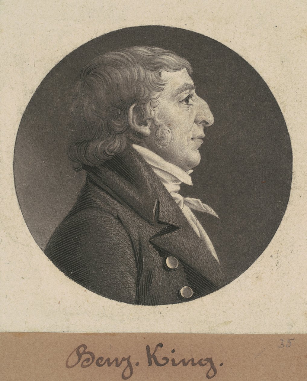 Benjamin King alkotó: Charles B. J. Févret de Saint Mémin