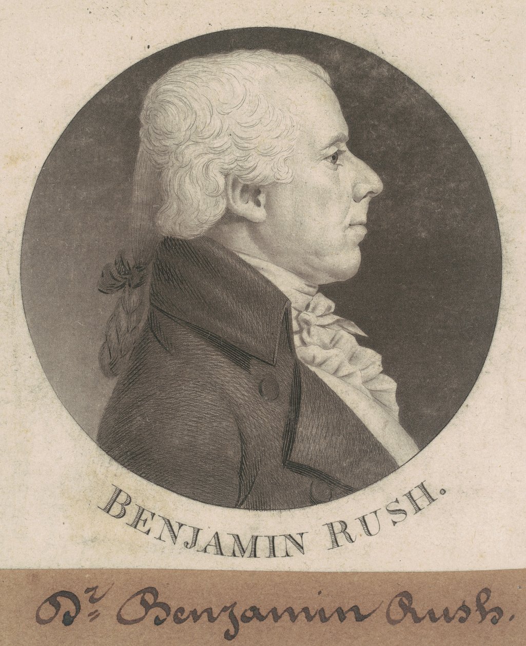 Benjamin Rush alkotó: Charles B. J. Févret de Saint Mémin