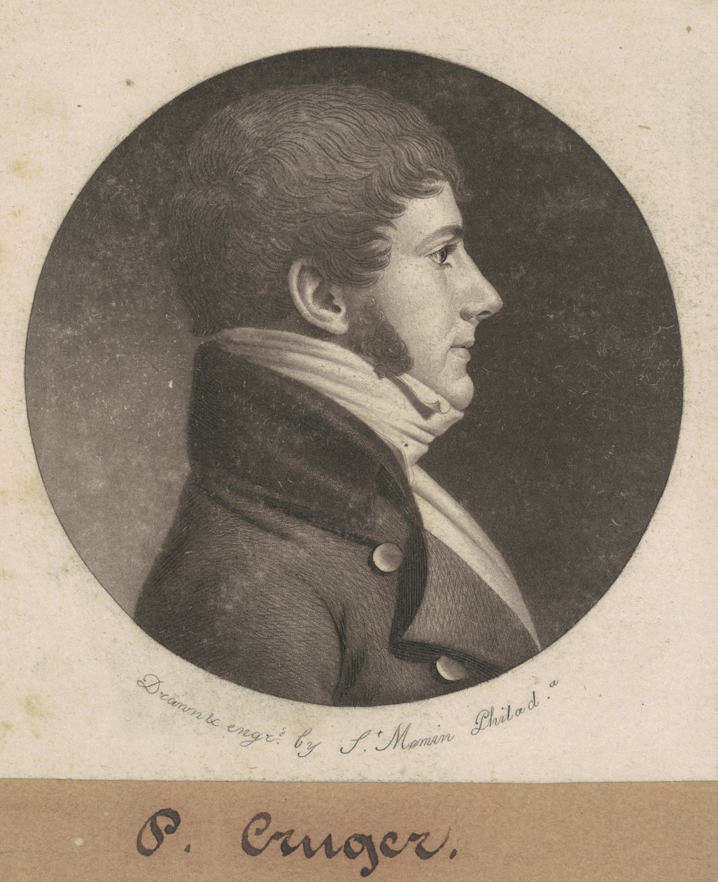 Bertram Peter Cruger alkotó: Charles B. J. Févret de Saint Mémin