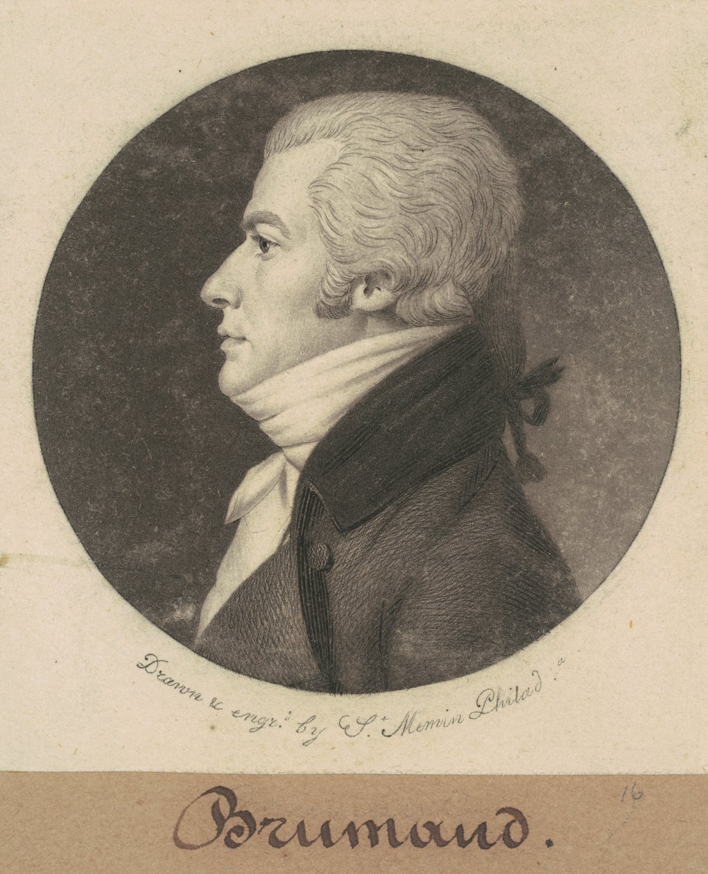 Brumaud alkotó: Charles B. J. Févret de Saint Mémin