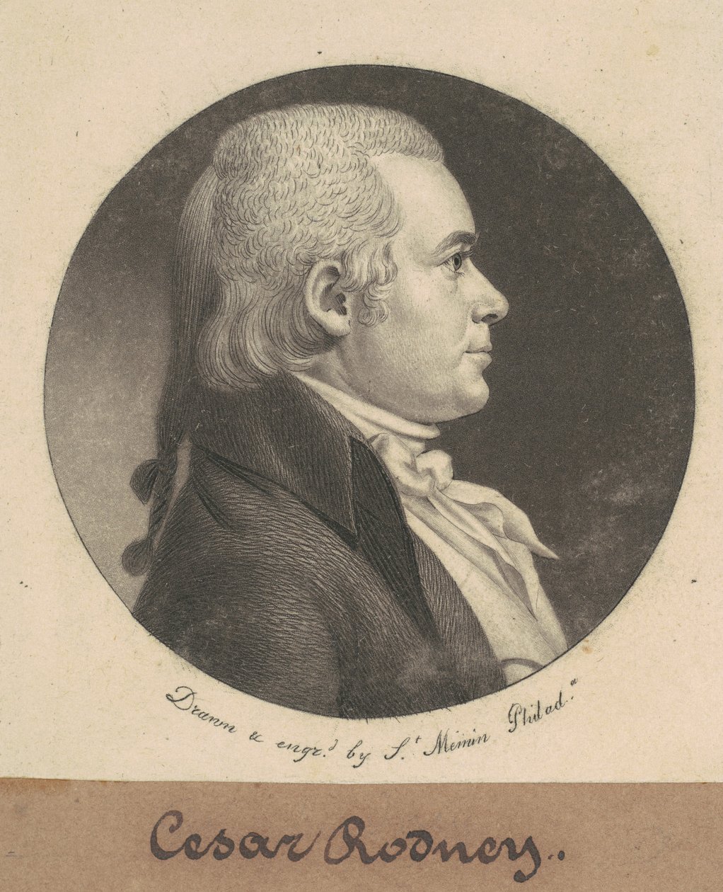Caesar Augustus Rodney alkotó: Charles B. J. Févret de Saint Mémin