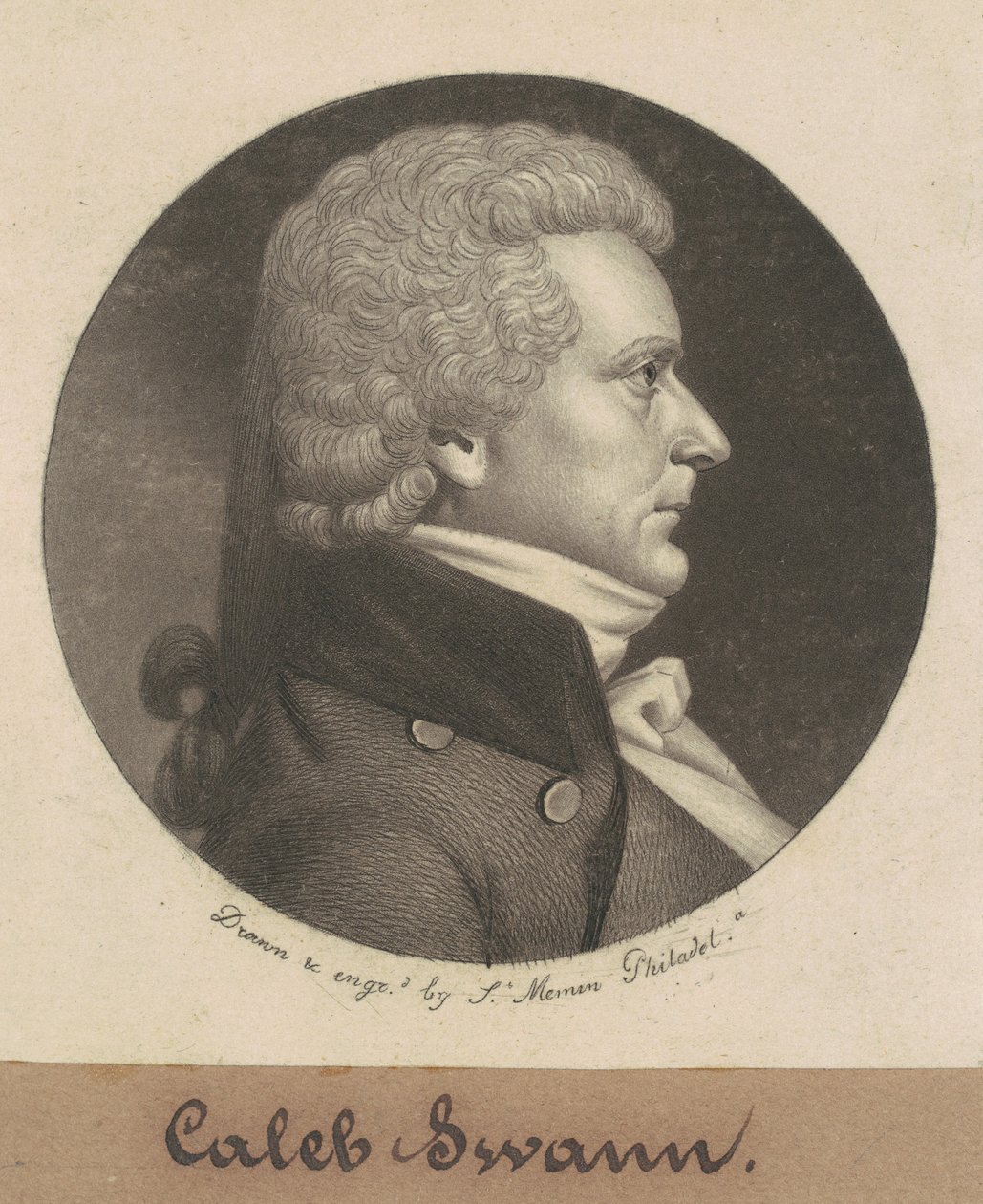 Caleb Swan alkotó: Charles B. J. Févret de Saint Mémin