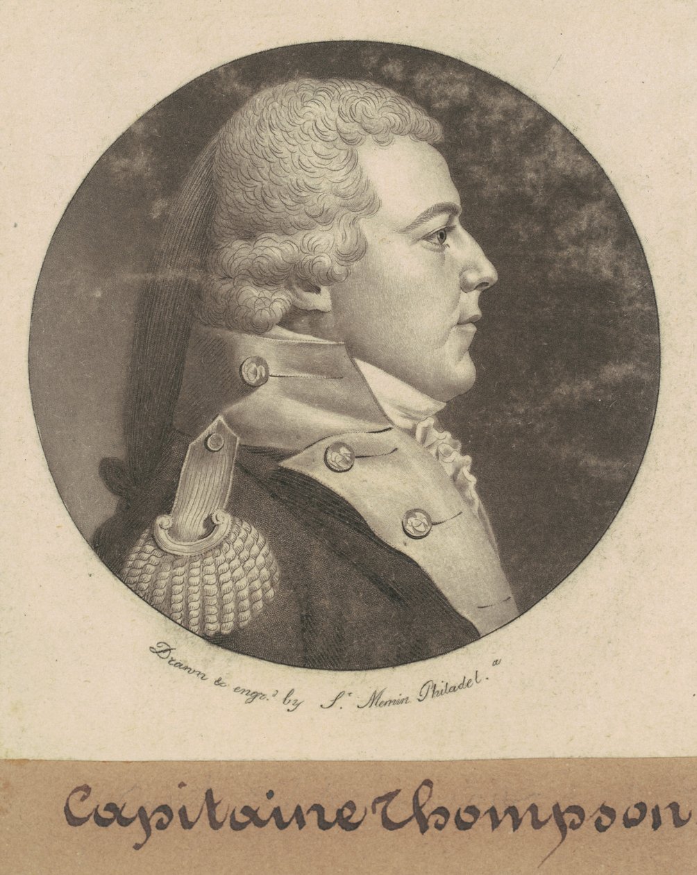 Thompson kapitány alkotó: Charles B. J. Févret de Saint Mémin