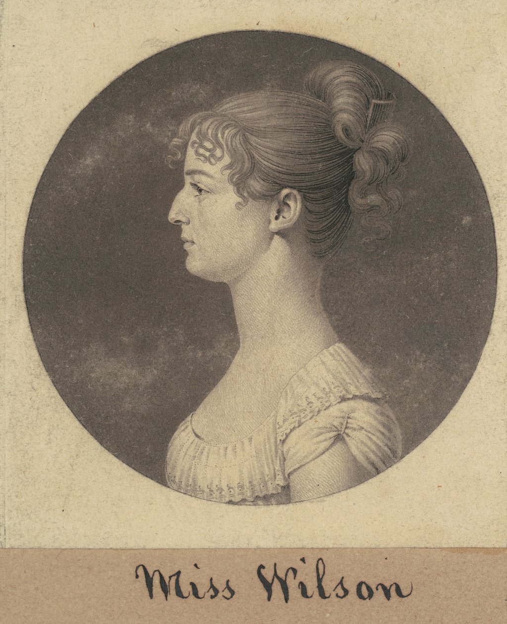 Caroline Lewis alkotó: Charles B. J. Févret de Saint Mémin