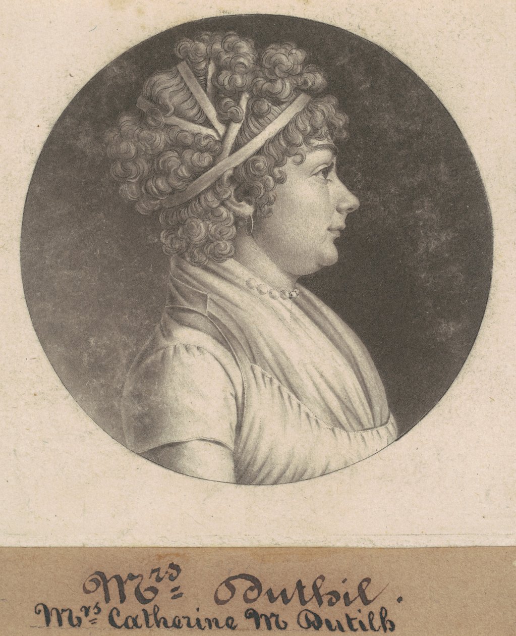 Catherine D. Dutilh alkotó: Charles B. J. Févret de Saint Mémin