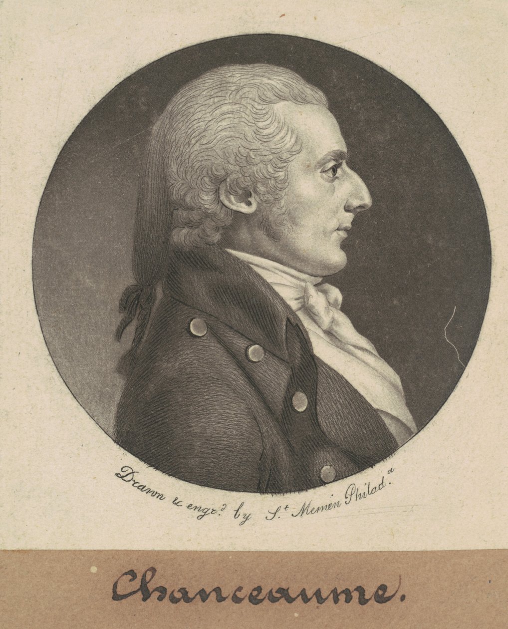 Chanceaume alkotó: Charles B. J. Févret de Saint Mémin