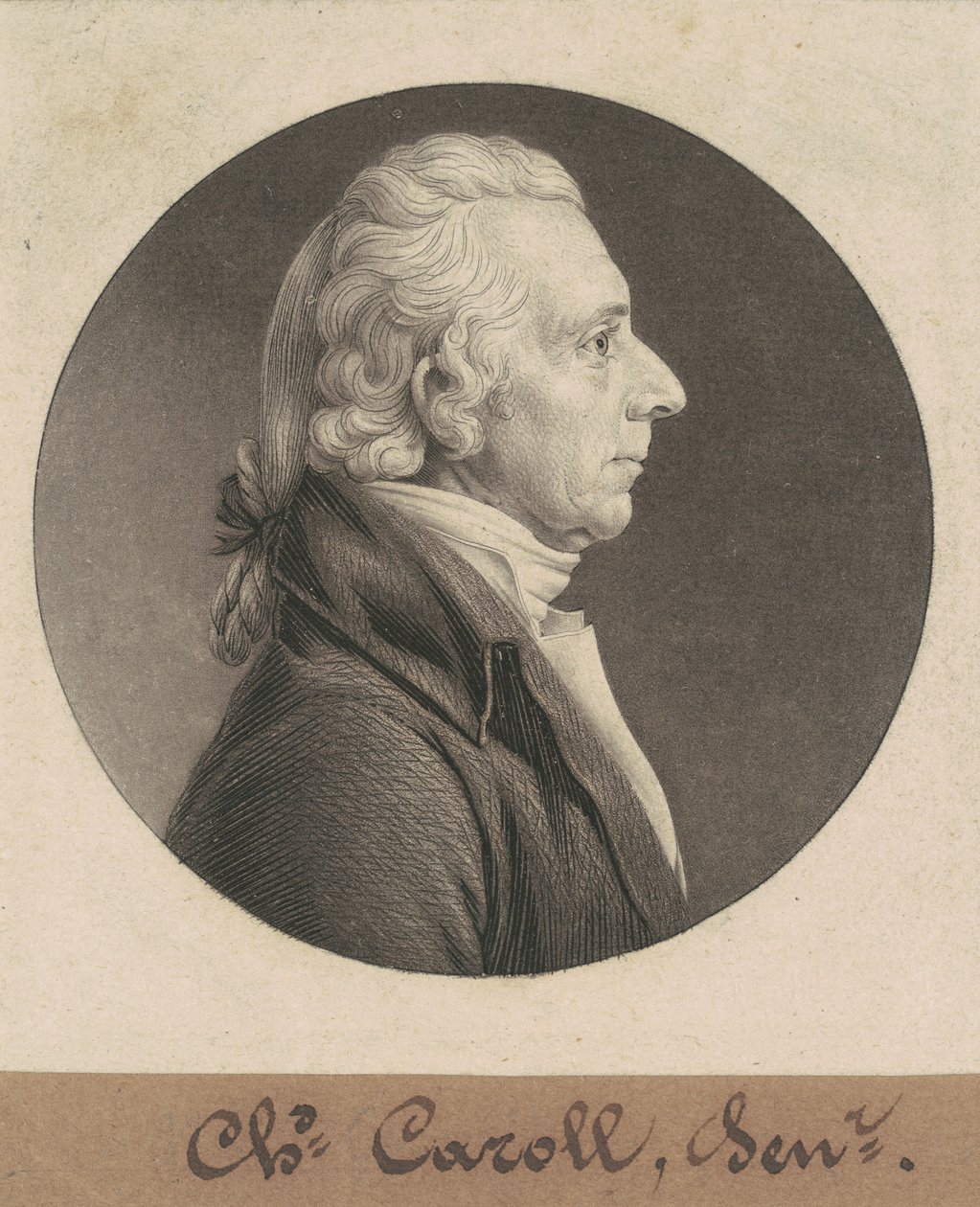 Charles Carroll alkotó: Charles B. J. Févret de Saint Mémin