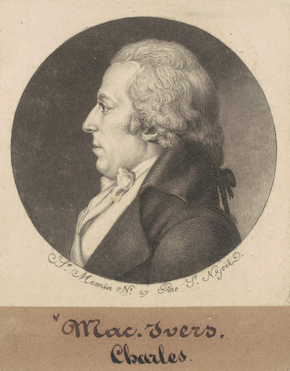 Charles McEvers alkotó: Charles B. J. Févret de Saint Mémin