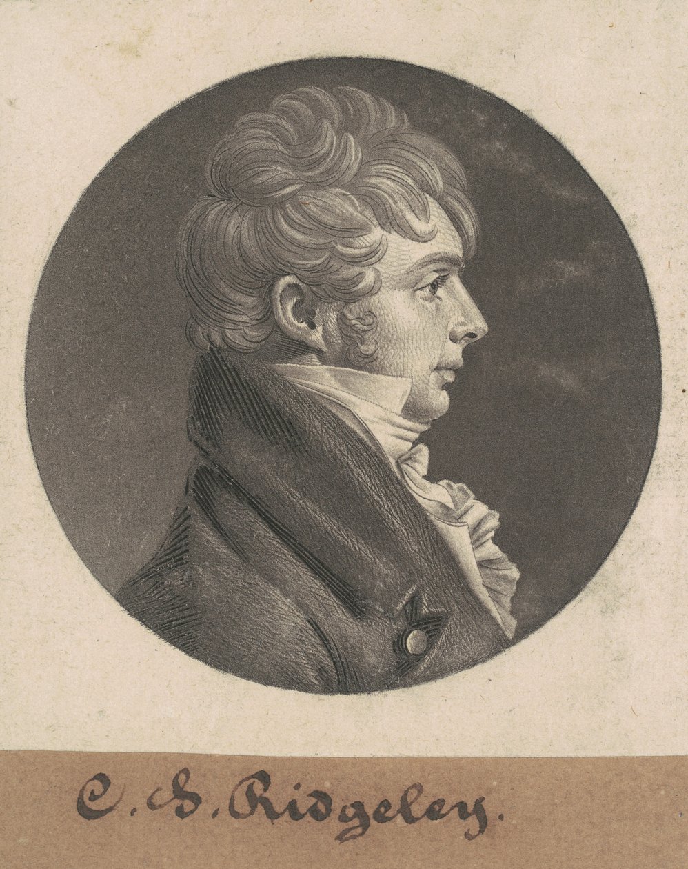 Charles Steret Ridgely alkotó: Charles B. J. Févret de Saint Mémin