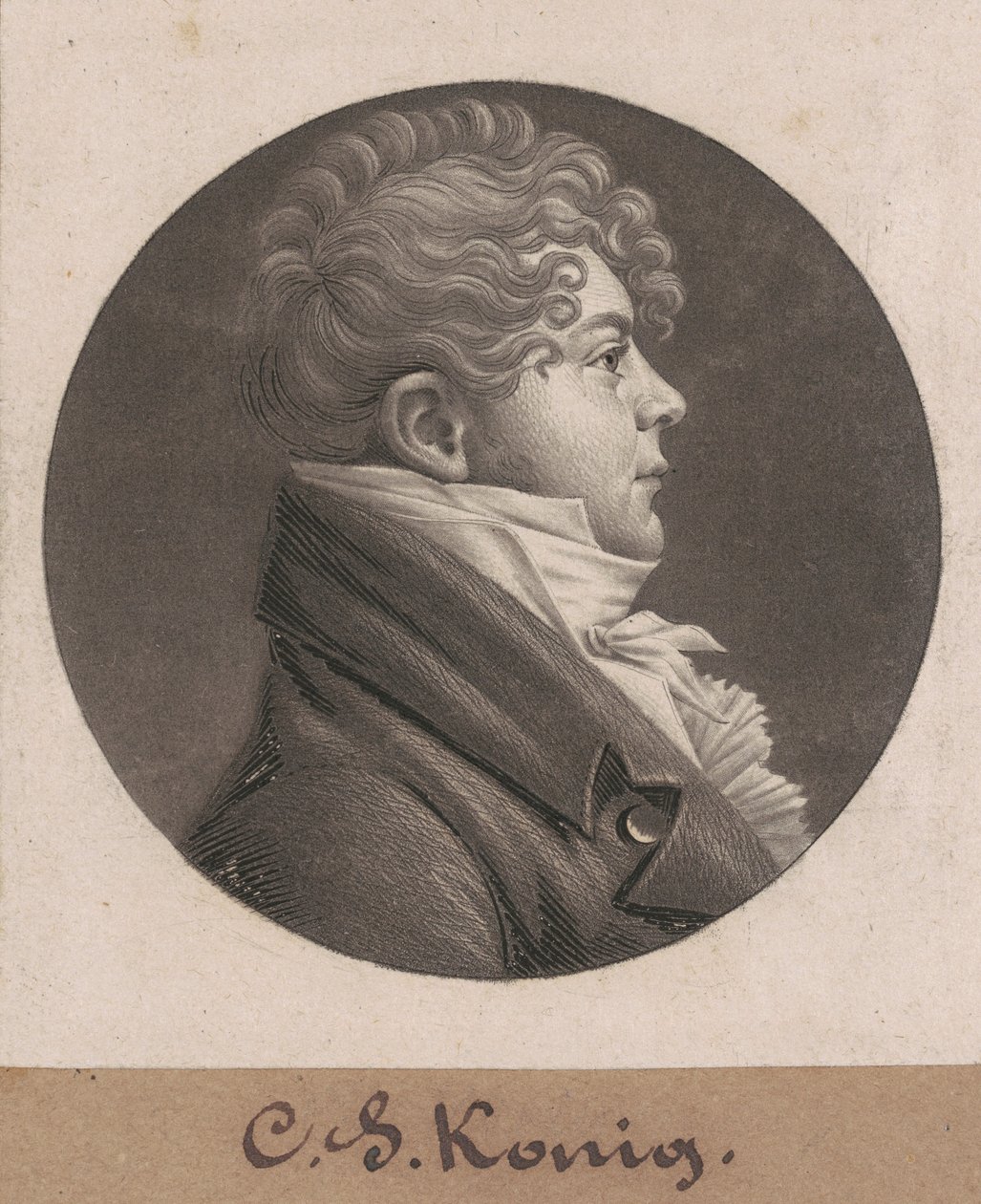 Christian Simon Konig alkotó: Charles B. J. Févret de Saint Mémin