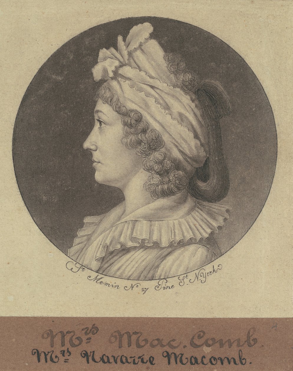 Christina Livingston Macomb alkotó: Charles B. J. Févret de Saint Mémin