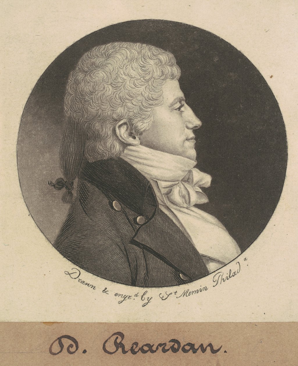 D. Reardan alkotó: Charles B. J. Févret de Saint Mémin