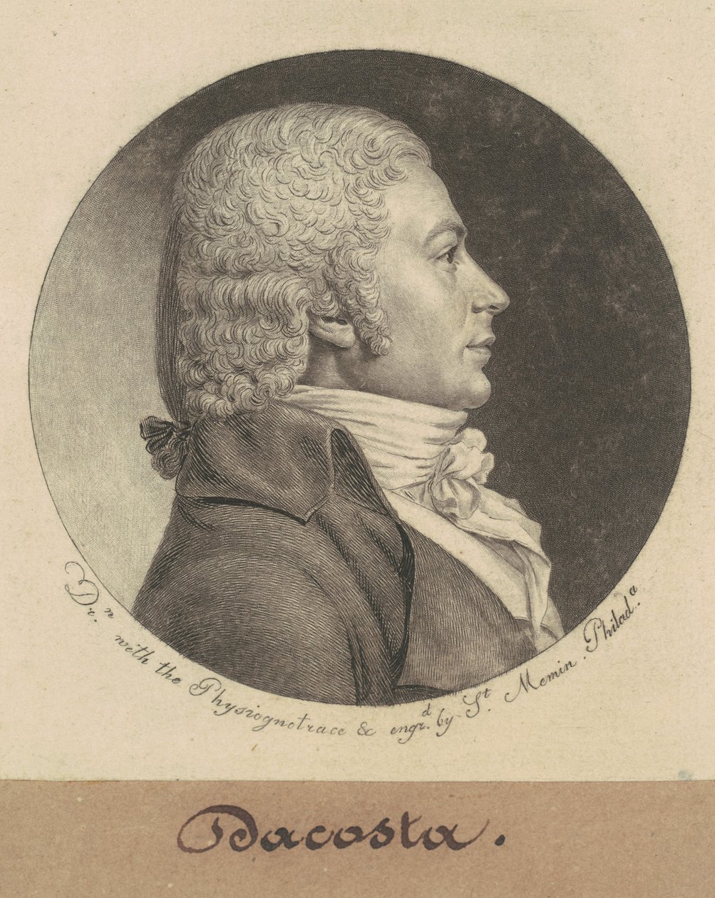 Dacosta alkotó: Charles B. J. Févret de Saint Mémin