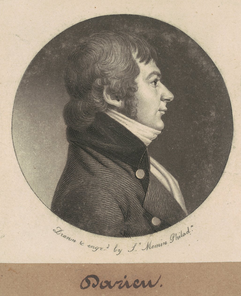 Darius alkotó: Charles B. J. Févret de Saint Mémin