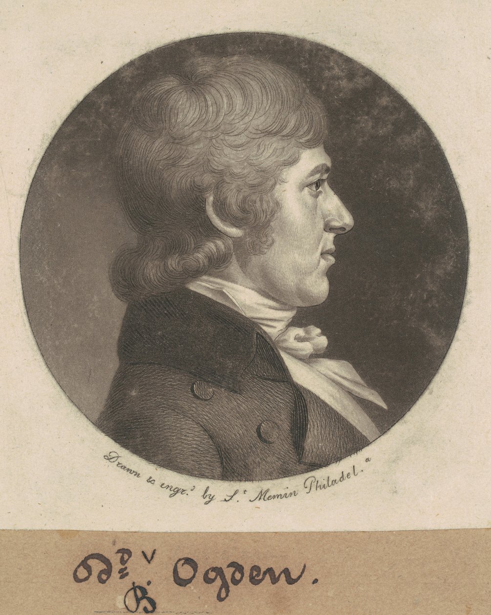 David Bayard Ogden alkotó: Charles B. J. Févret de Saint Mémin