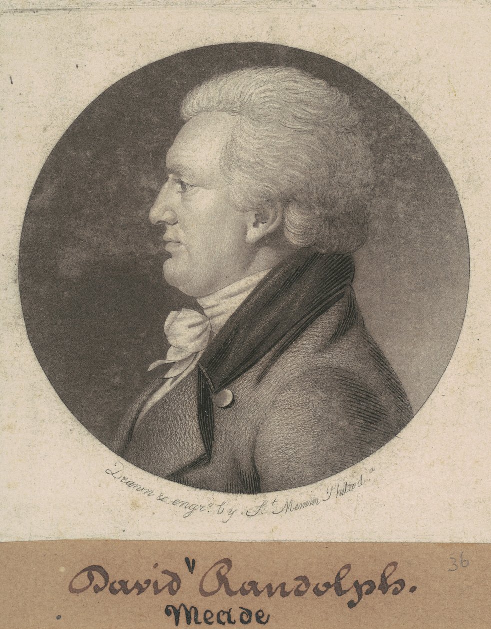 David Meade Randolph alkotó: Charles B. J. Févret de Saint Mémin