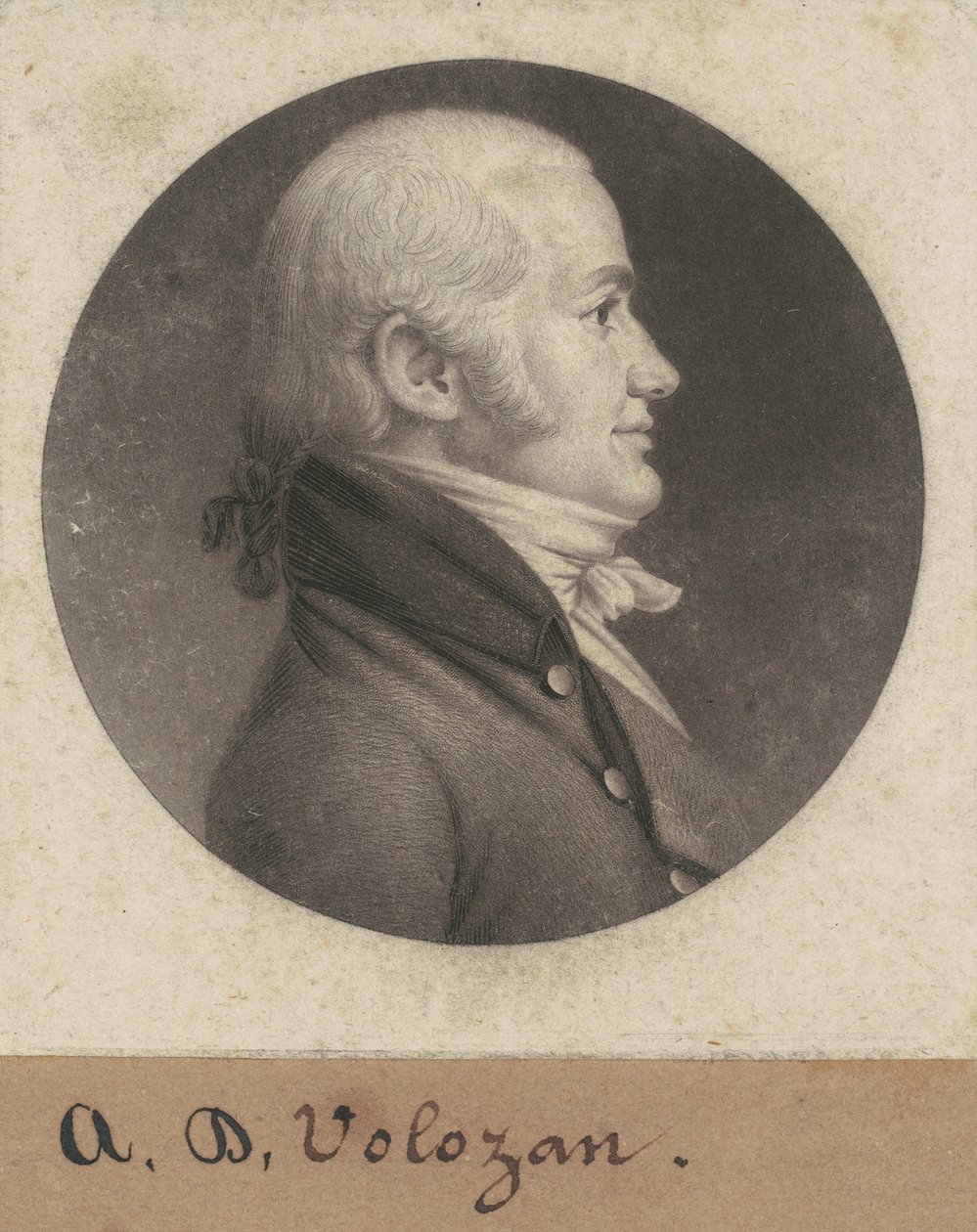 Tenisz A. Volozan alkotó: Charles B. J. Févret de Saint Mémin