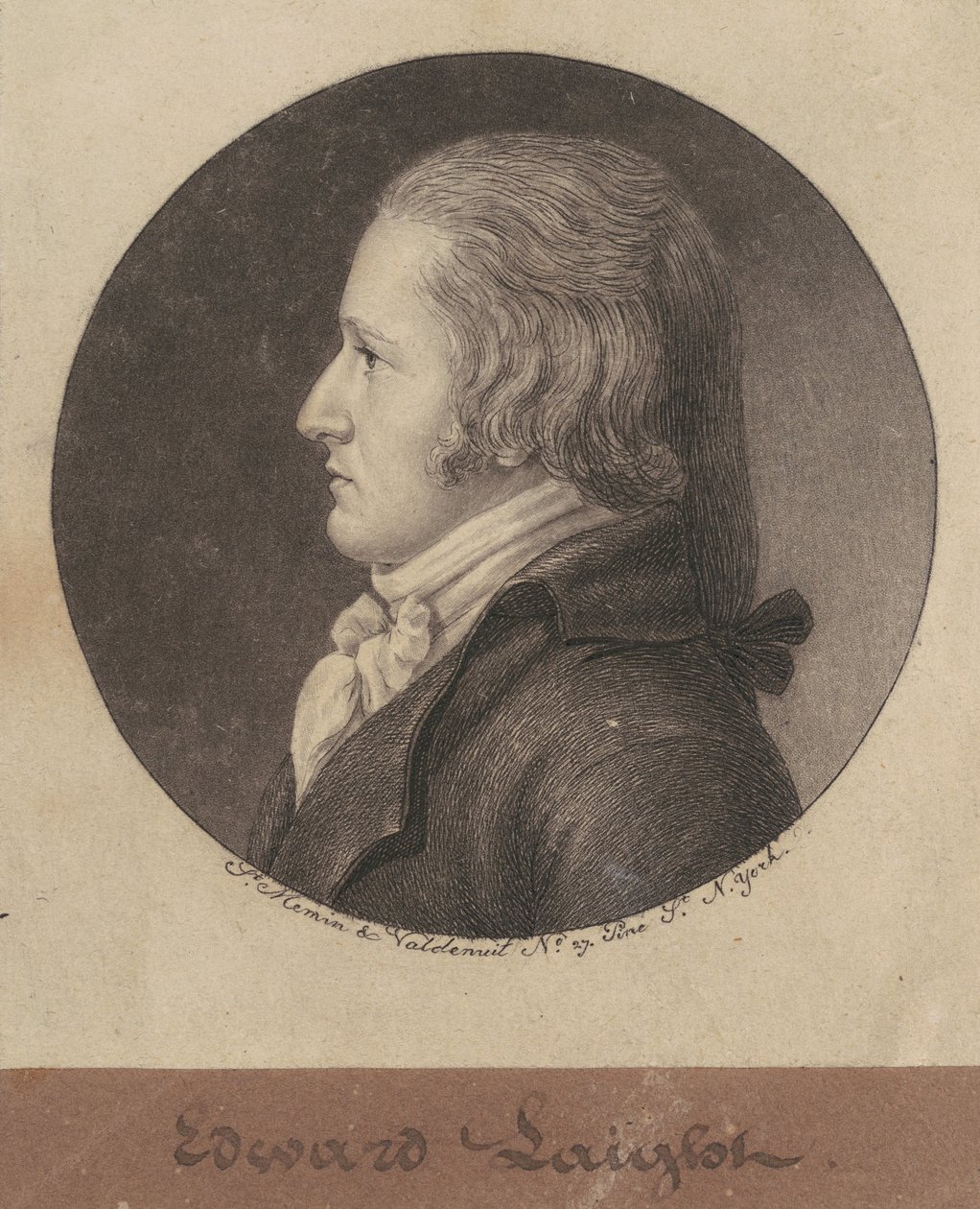 Edward William Laight alkotó: Charles B. J. Févret de Saint Mémin