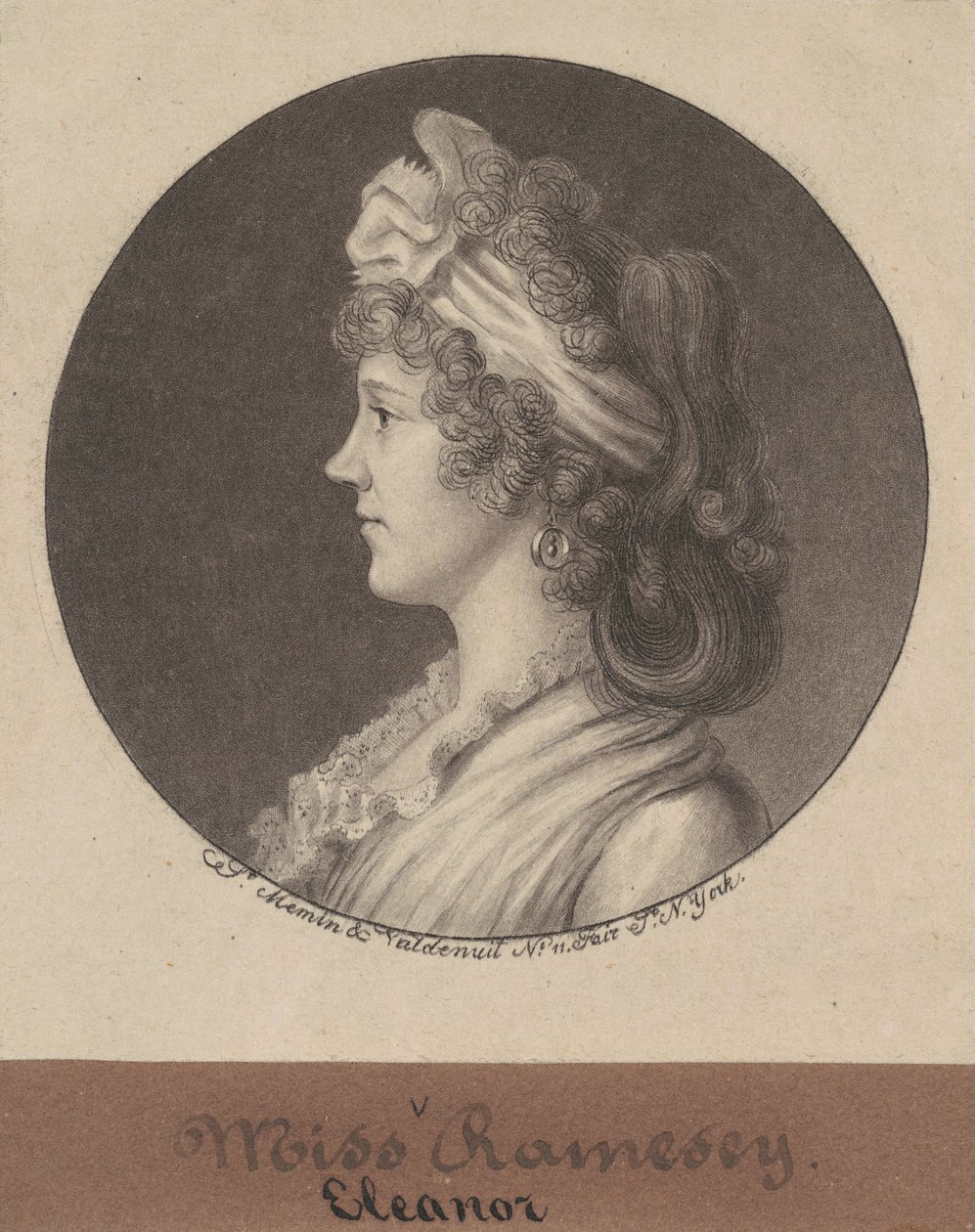 Eleanor Ramsay Fitzwilliam alkotó: Charles B. J. Févret de Saint Mémin