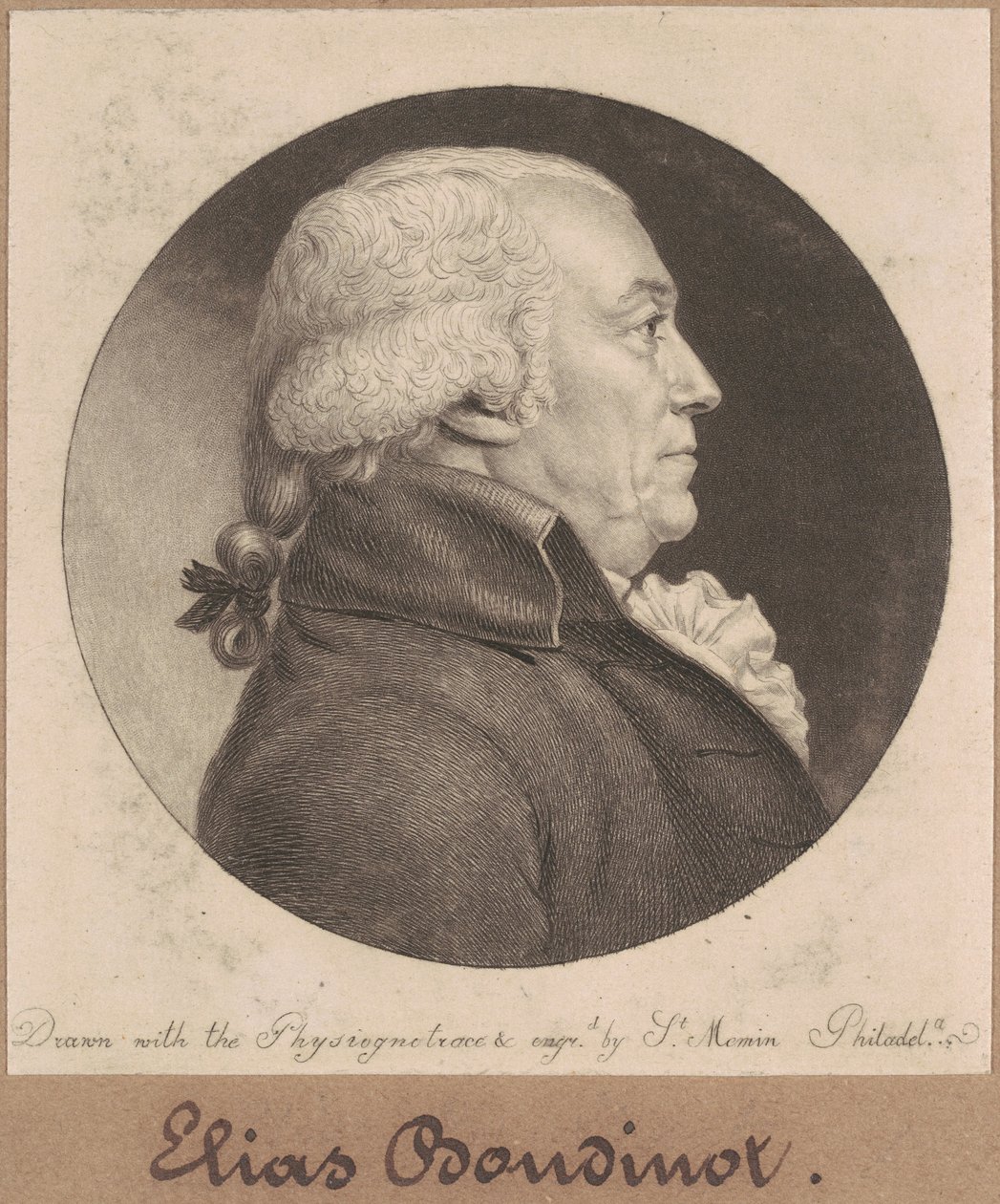 Elias Boudinot alkotó: Charles B. J. Févret de Saint Mémin