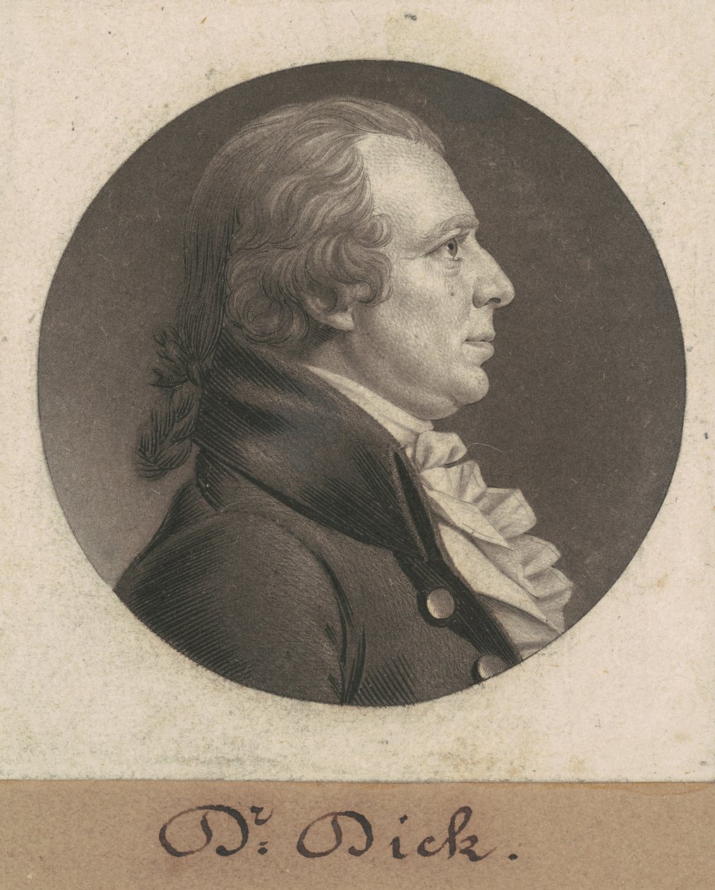 Elisha Cullen Dick alkotó: Charles B. J. Févret de Saint Mémin