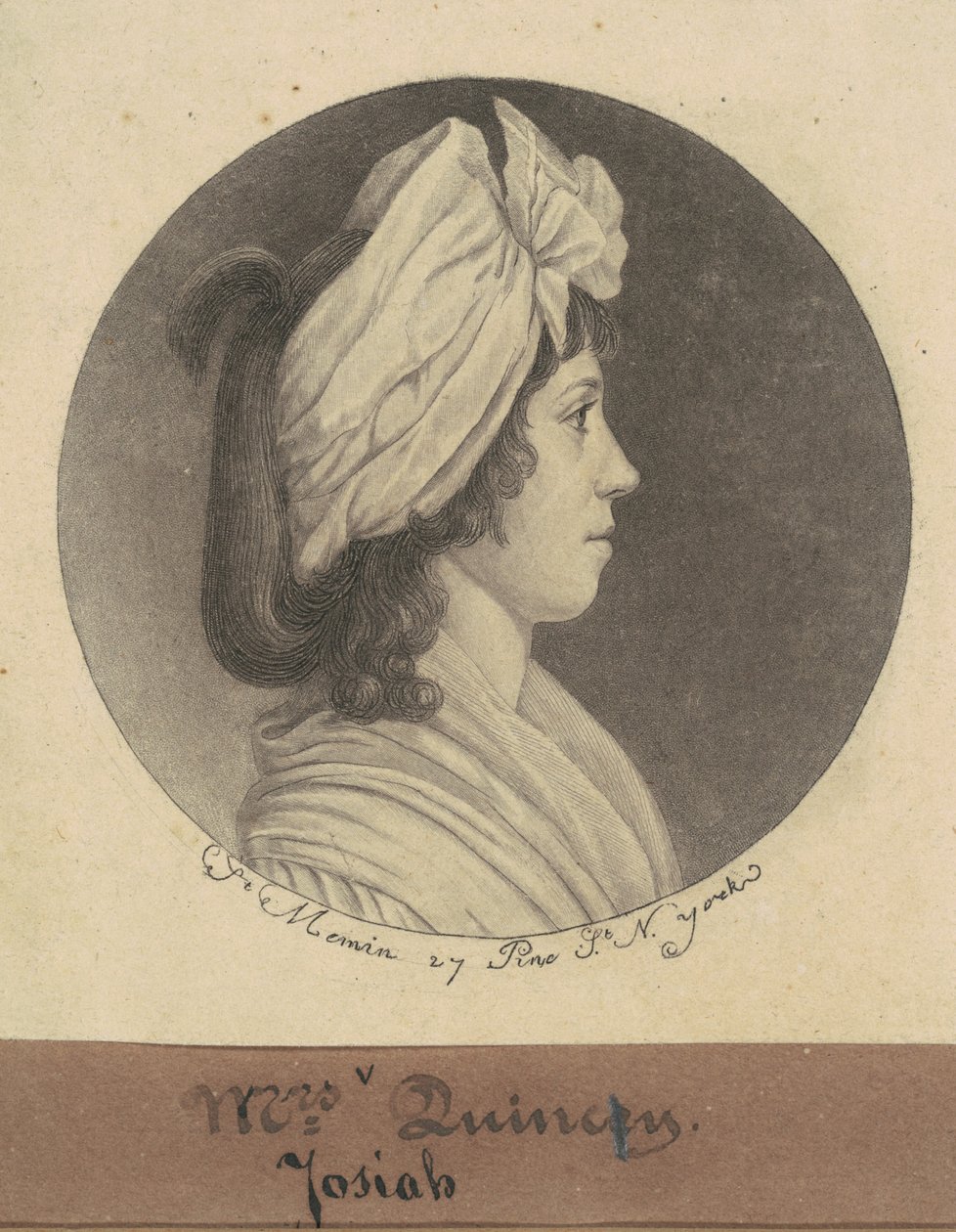 Eliza Susan Morton Quincy alkotó: Charles B. J. Févret de Saint Mémin