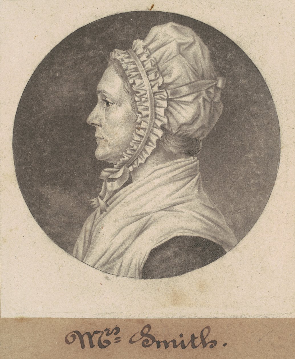 Elizabeth Custis Teackle Smith alkotó: Charles B. J. Févret de Saint Mémin