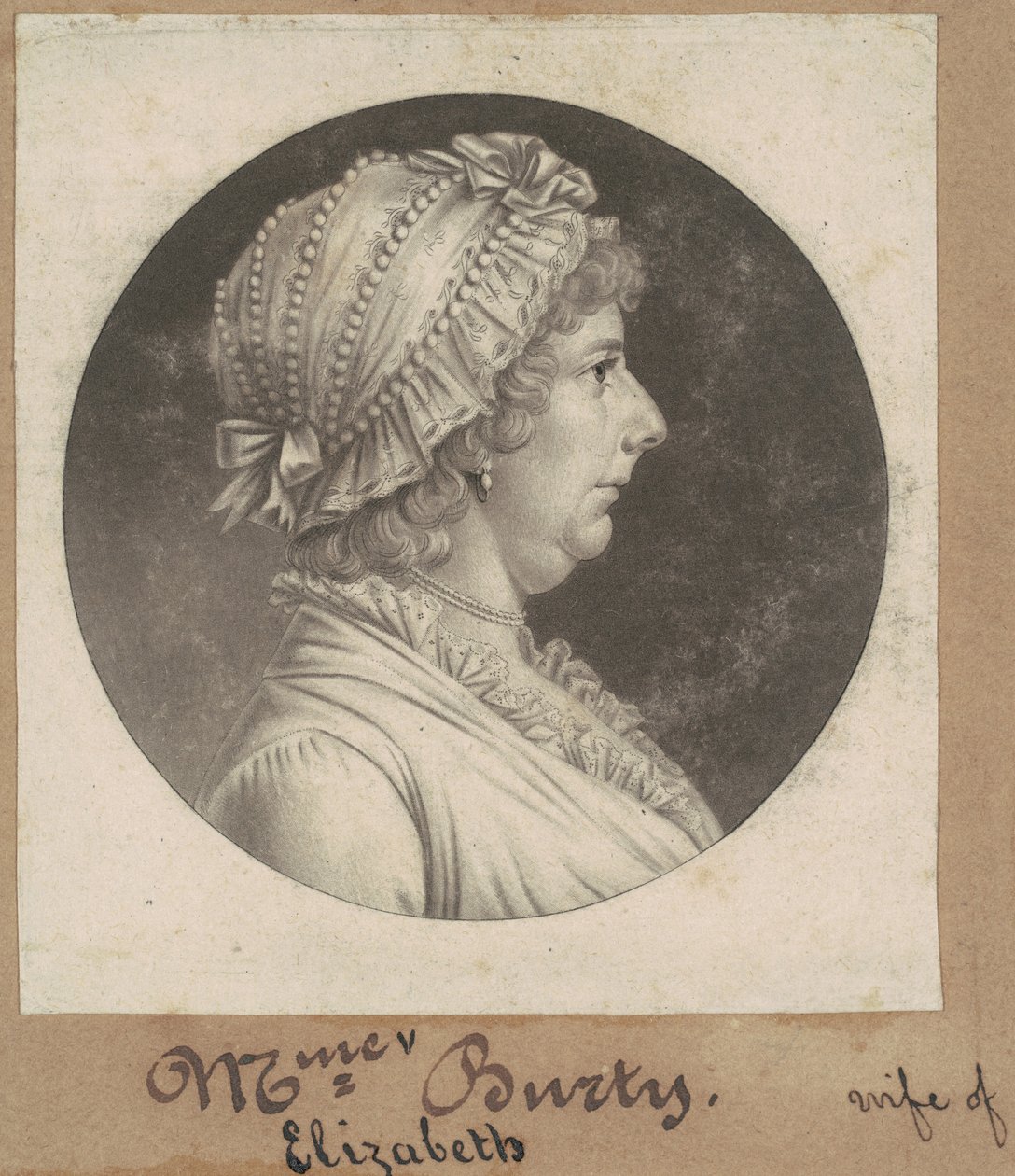 Elizabeth May Busti alkotó: Charles B. J. Févret de Saint Mémin
