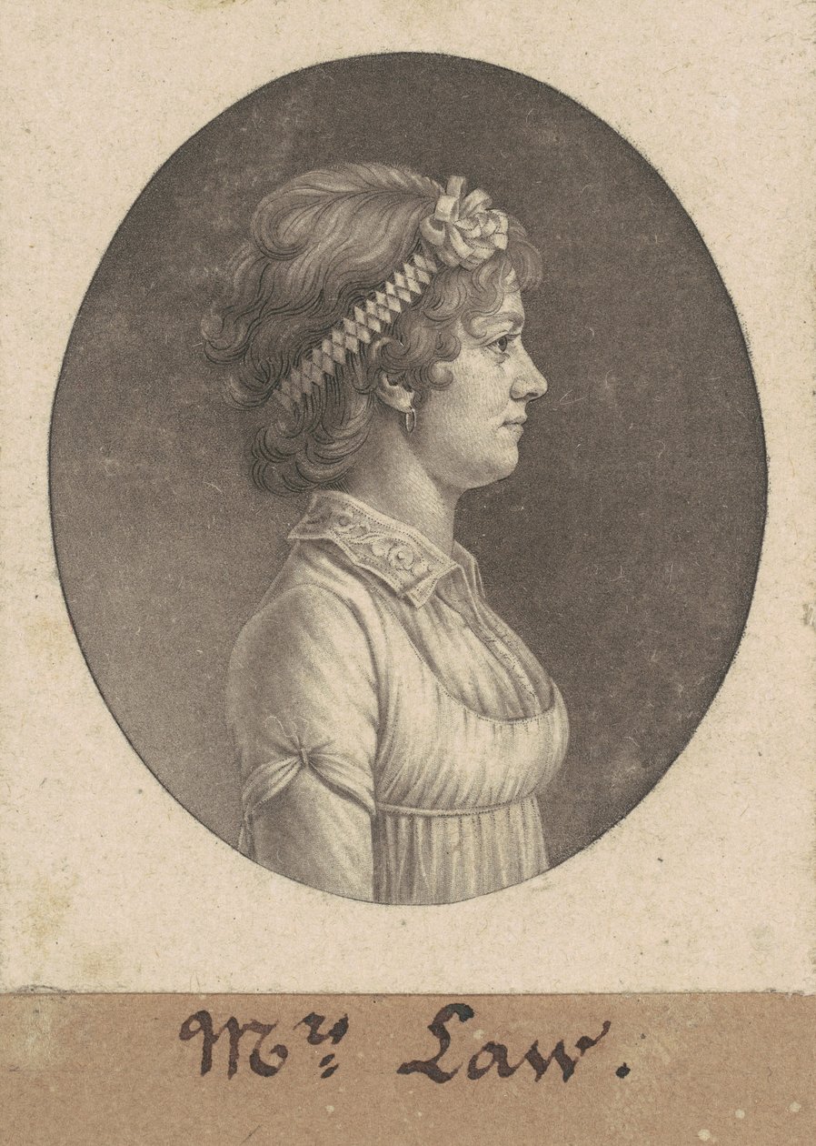 Elizabeth Parke Custis törvény alkotó: Charles B. J. Févret de Saint Mémin