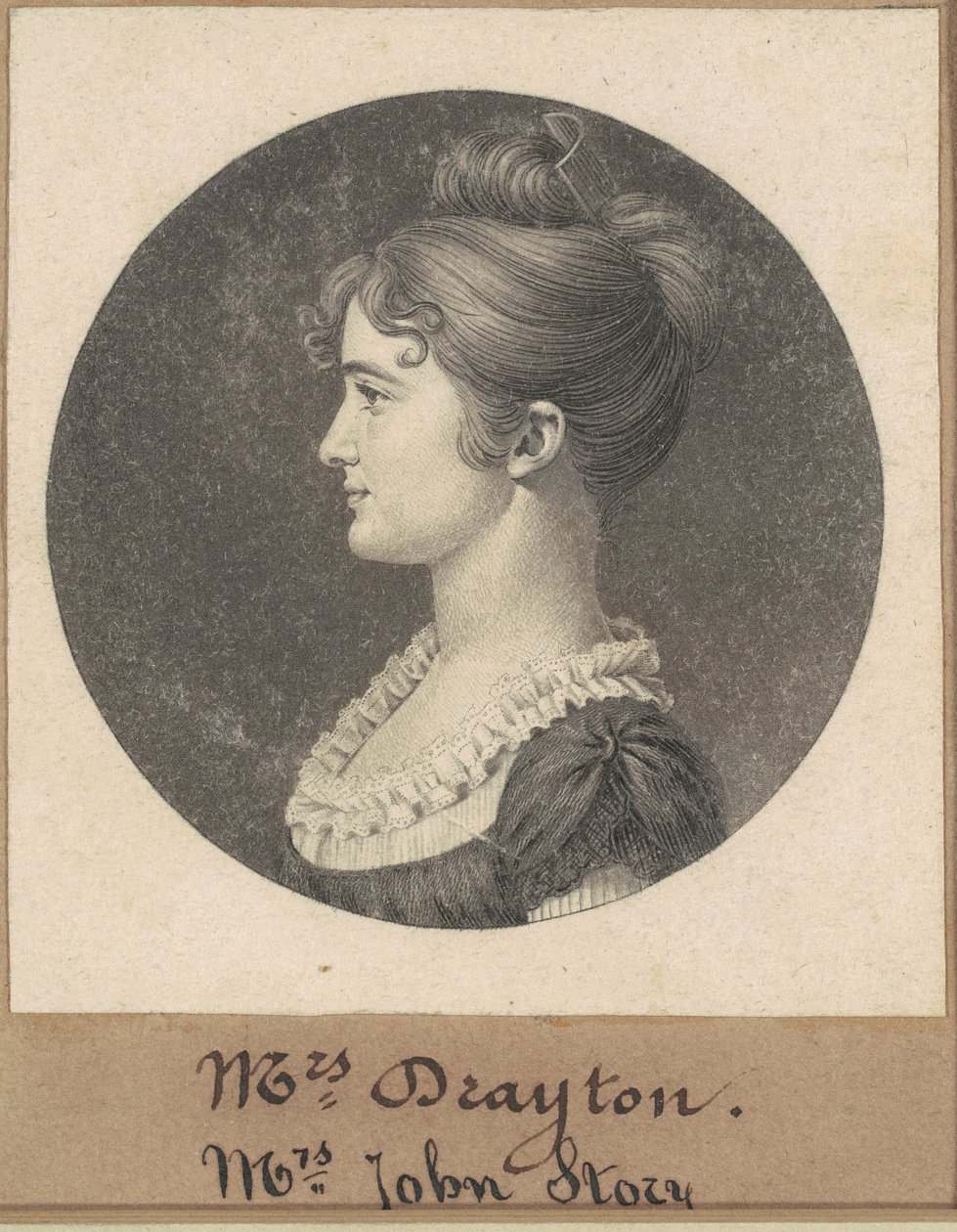 Elizabeth Porcher Gaillard Stoney alkotó: Charles B. J. Févret de Saint Mémin