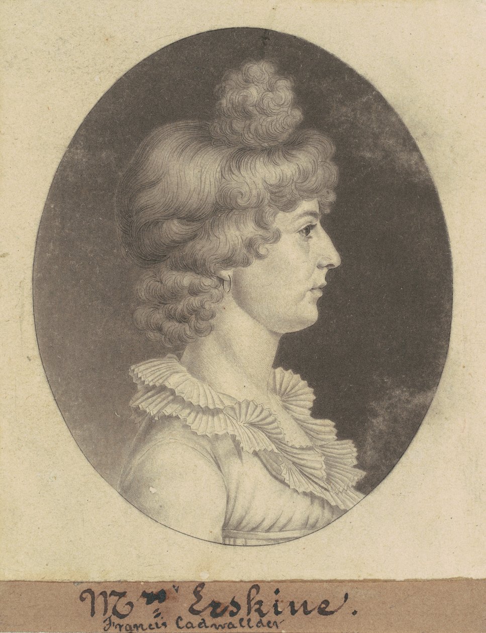 Frances Cadwalader Erskine alkotó: Charles B. J. Févret de Saint Mémin