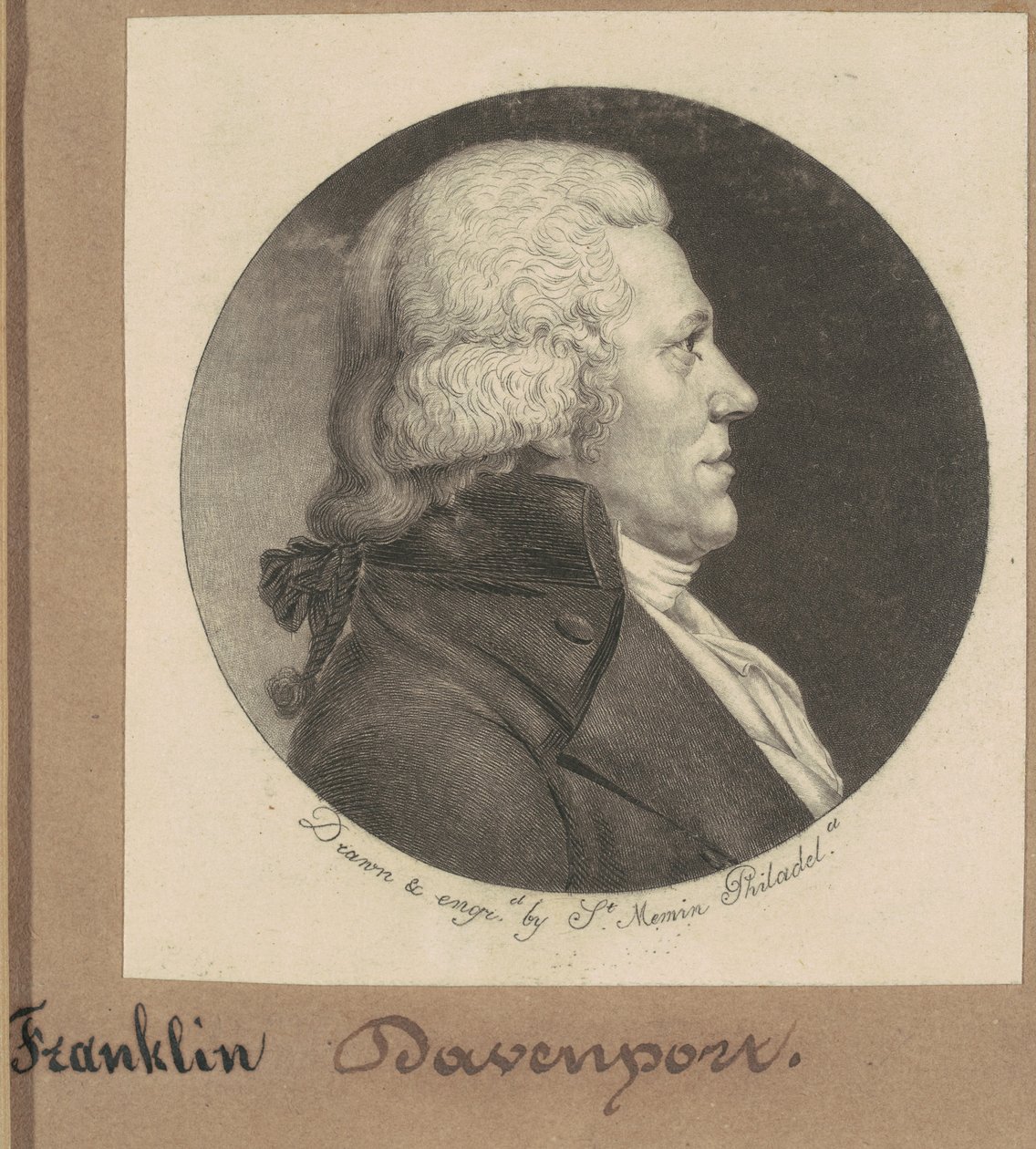 Franklin Davenport alkotó: Charles B. J. Févret de Saint Mémin