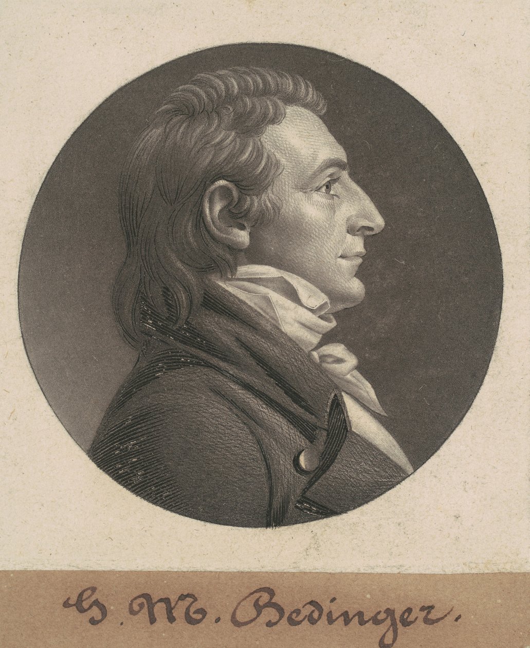 George Michael Bedinger alkotó: Charles B. J. Févret de Saint Mémin